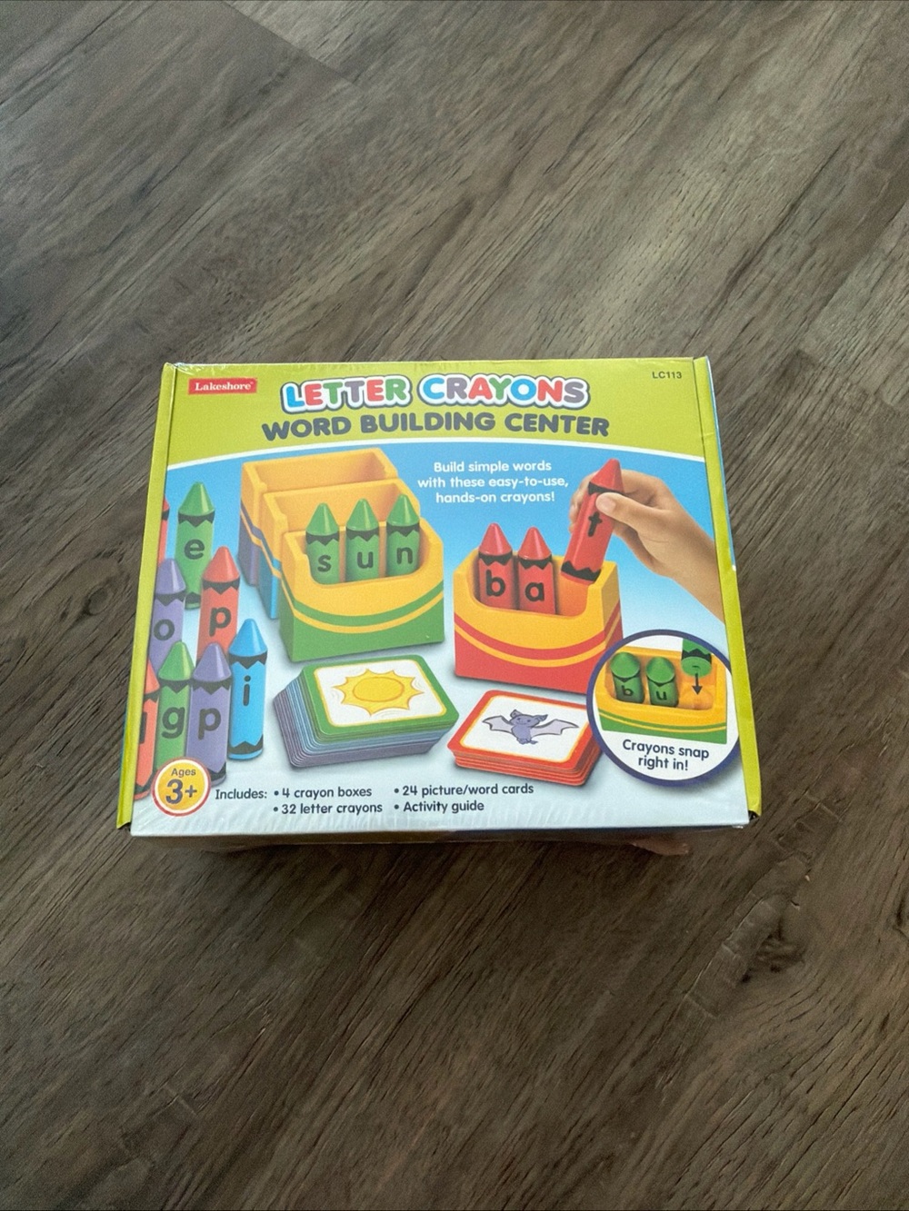Lakeshore Letter Crayons Word Building Center Brand New in Box